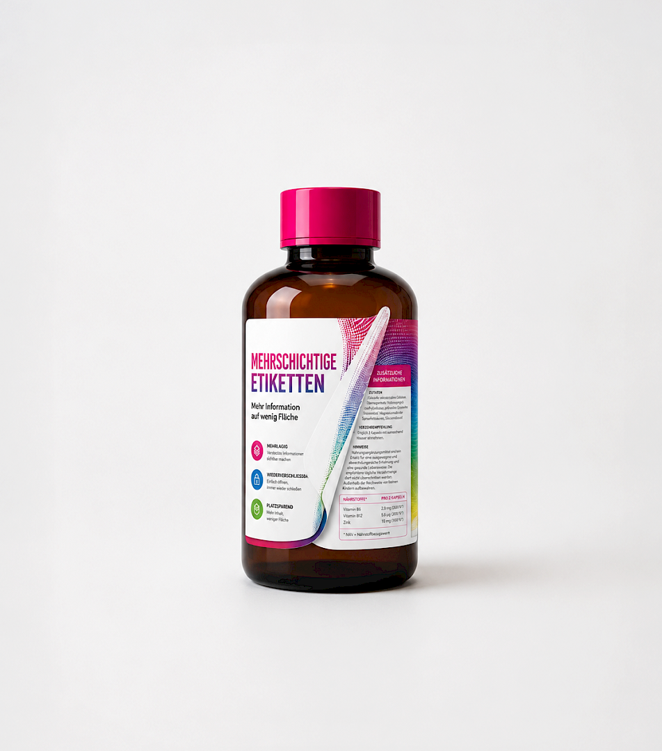 Mehrschichtige Etiketten, Optimum Group™ SC Etiketten, Etiketten, flexible Verpackungslösungen, Etikettendruckerei